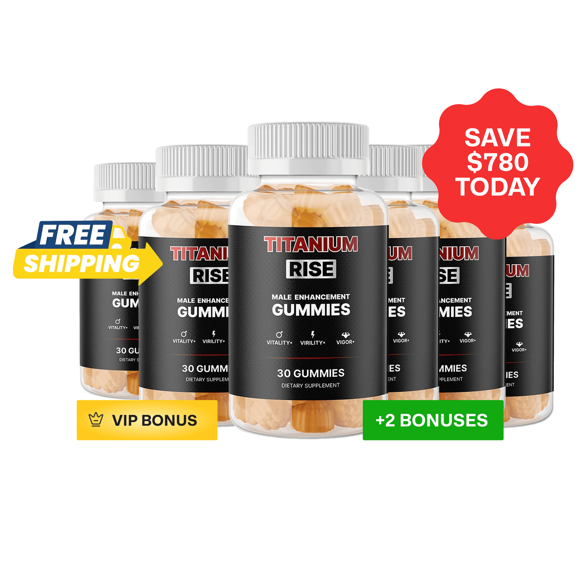 Titanium Rise 6-jar bundle